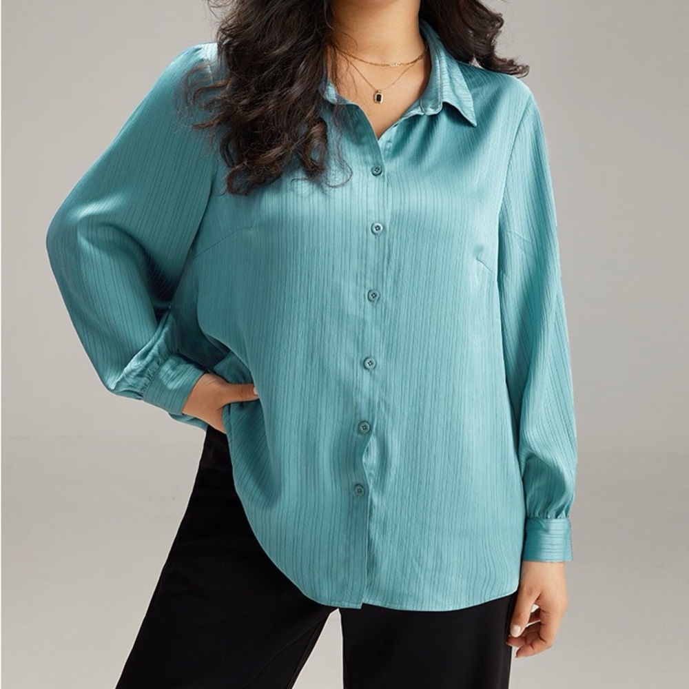 BloomChic Teal Button Down Shirt